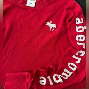 Abercrombie Kids Red Long Sleeve Shirt